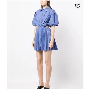 Jonathan Simkhai M pleated cut out dress